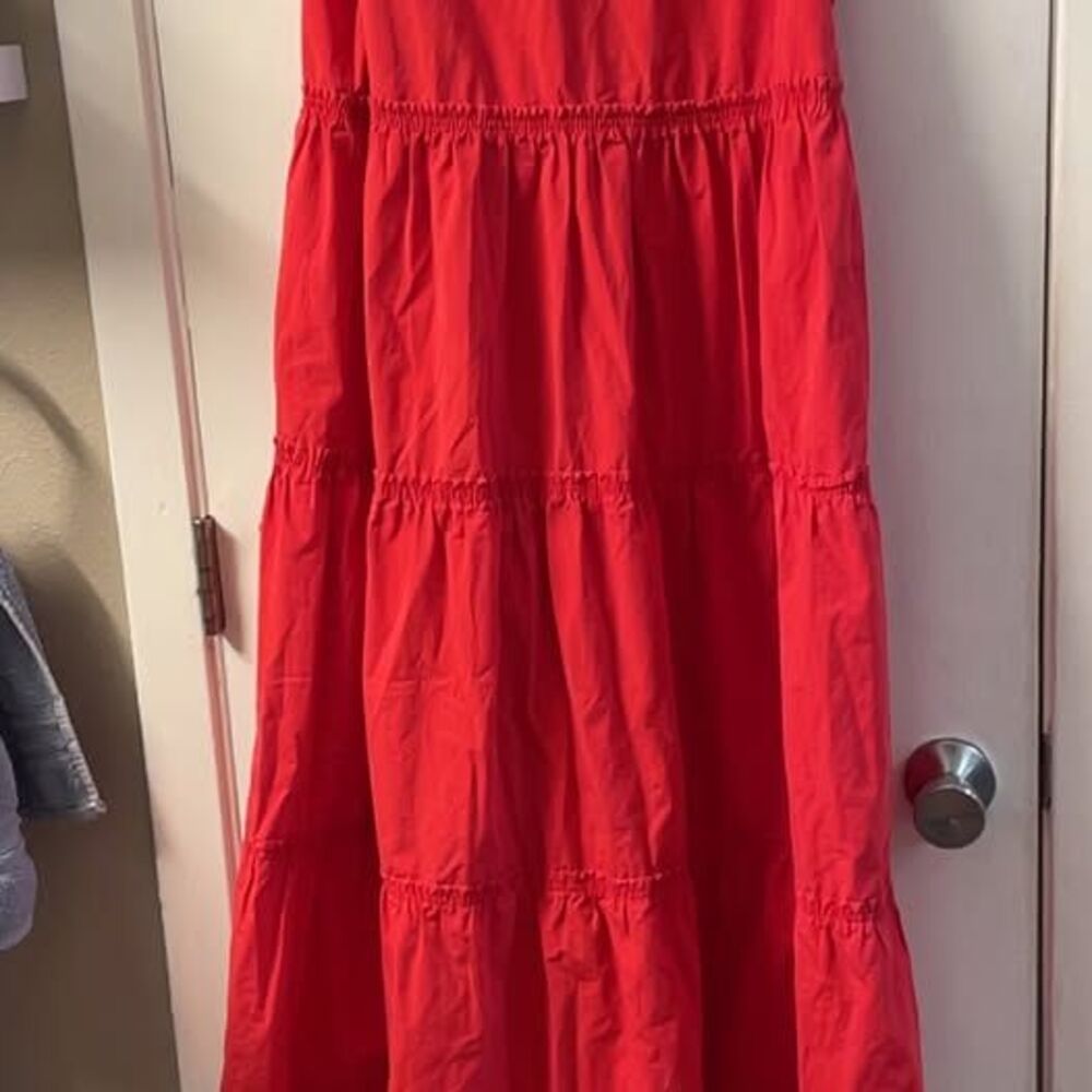 Red Tiered Dress